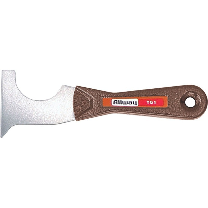 ALLWAY TG1 Putty Knife, 4-1/2 in W Blade, Steel Blade, Steel Handle