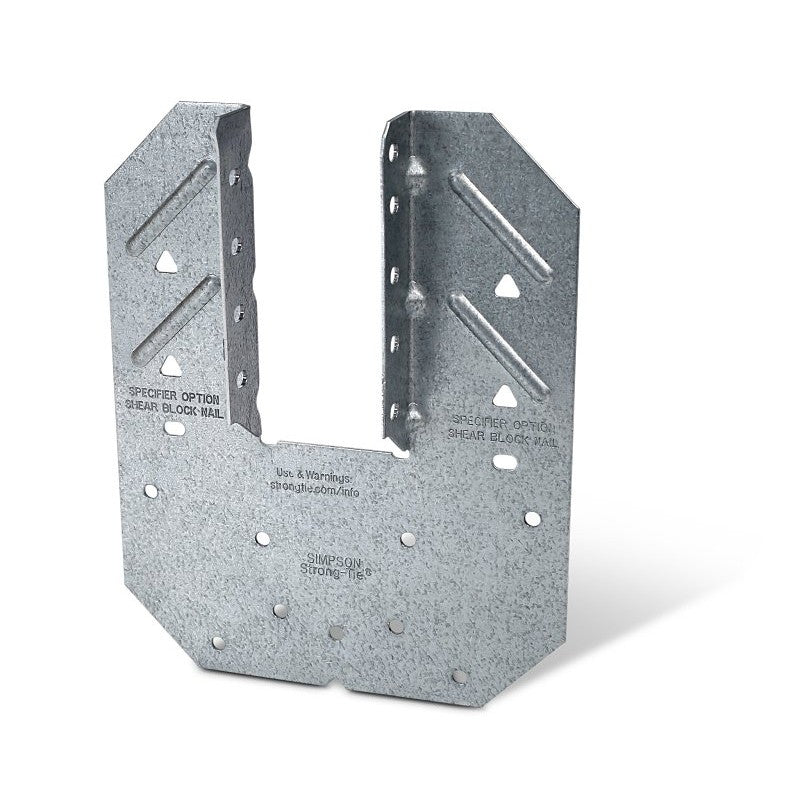 Simpson Strong-Tie H10A Hurricane Tie, 5 in L, 6-1/4 in W, Steel, Galvanized, Fastening Method: Nail (Pack of 50)