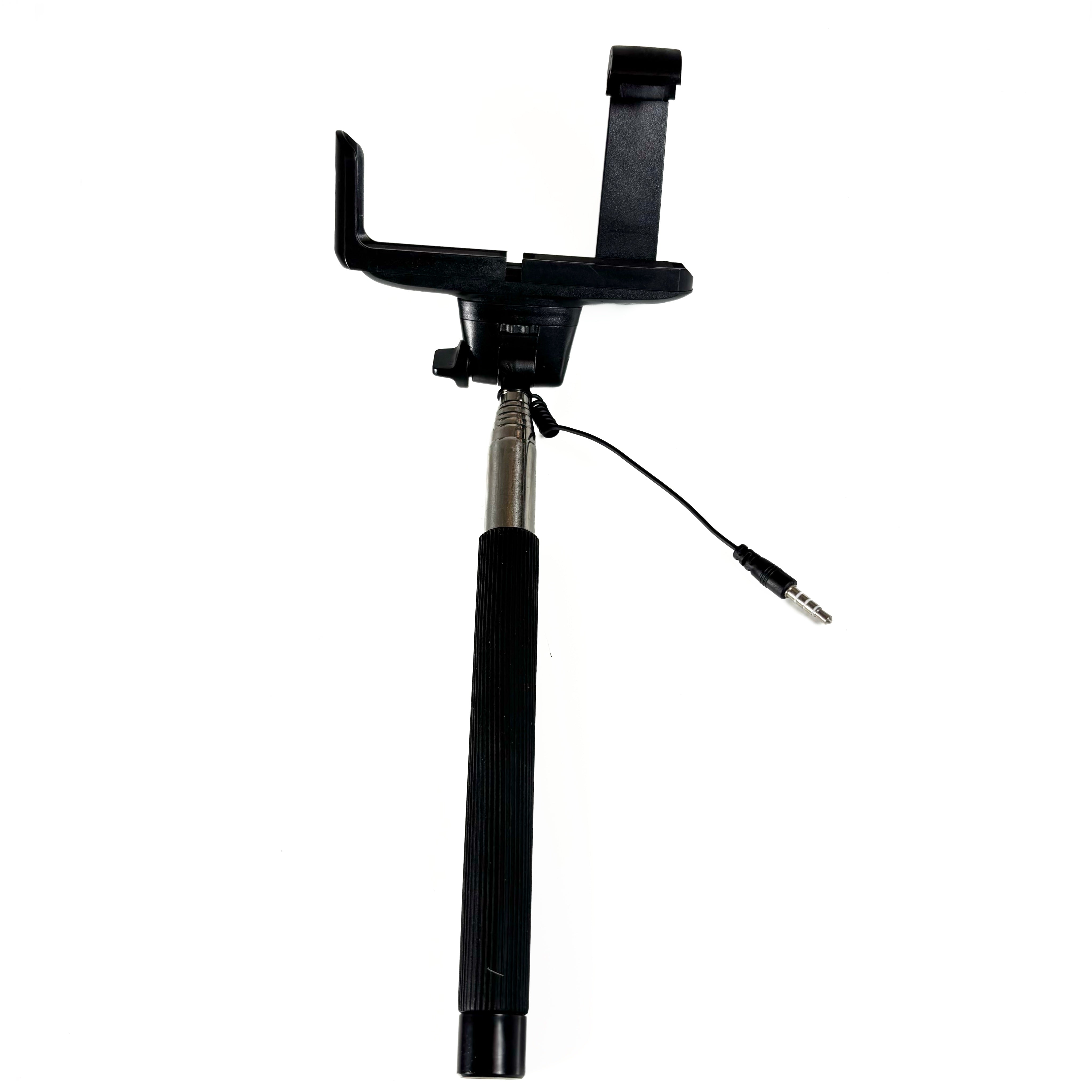 Black Selfie Stick With 3.5Mm Connection (POS)