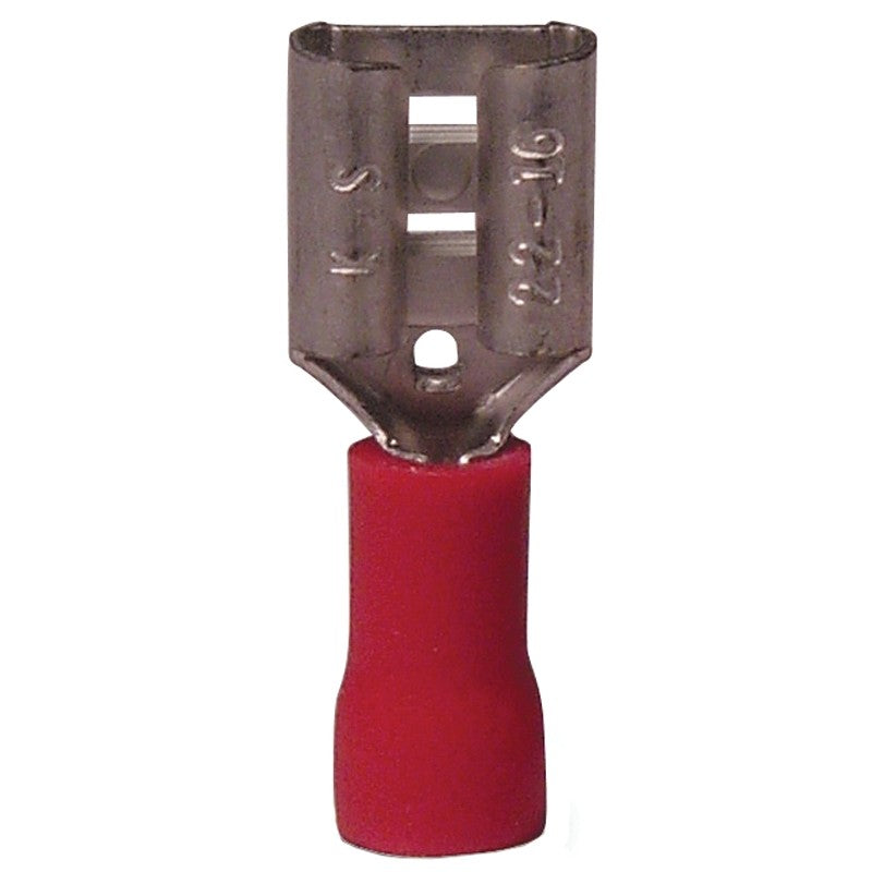 Gardner Bender 20-141F Disconnect Terminal, 600 V, 22 to 16 AWG Wire, Vinyl Insulation, 1/4 in Stud, 1/4 in L Dimensions