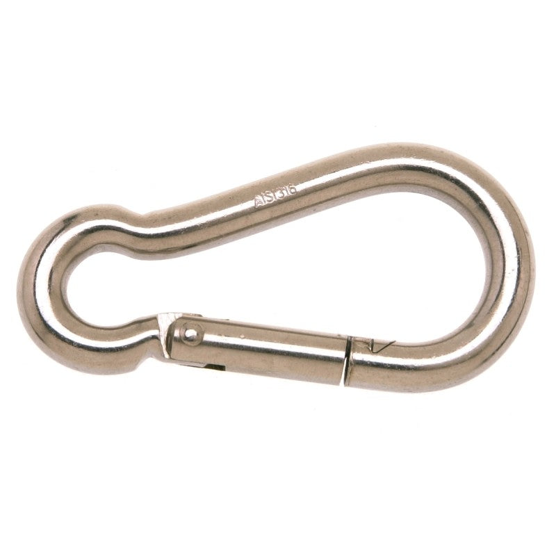 Campbell T7630436 Spring Snap Link, 7/16 in, 320 lb Working Load, Stainless Steel