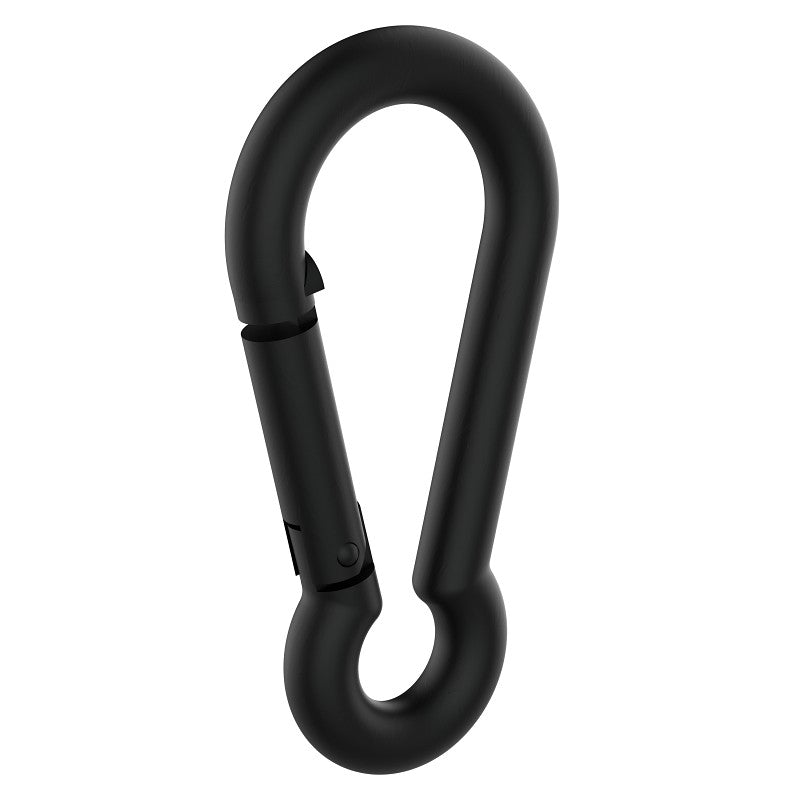 National Hardware N820-108 Interlocking Spring Snap, 3/8 x 3-1/8 in, 315 lb Working Load, Steel, Storm Shine