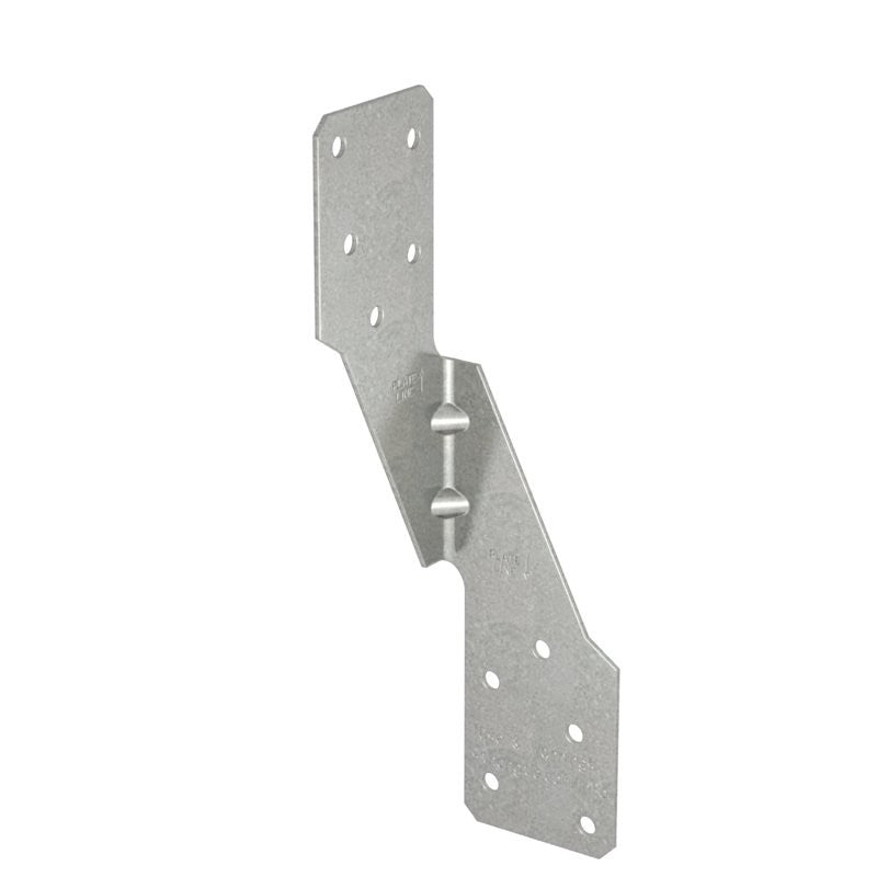 Simpson Strong-Tie H2.5A Hurricane Tie, Silver, 6 in L, 1-3/8 in W, Steel, Galvanized, Fastening Method: Nail, 1/PK (Pack of 100)