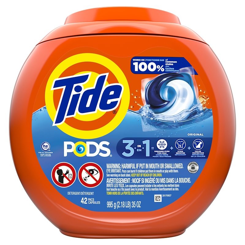 Tide Pods Series 995 Laundry Detergent, 42, Liquid, Original (Pack of 4)