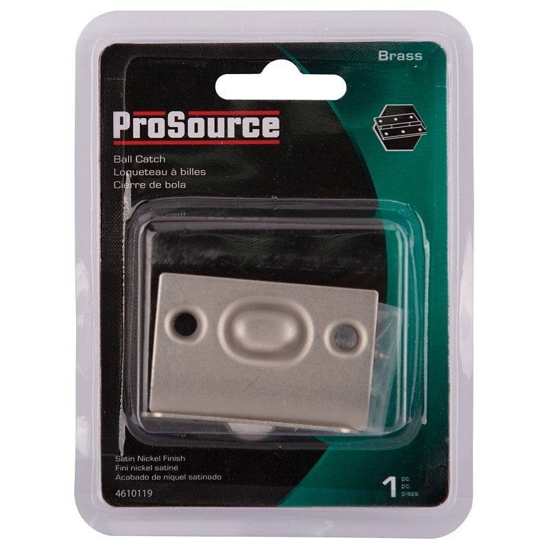 ProSource CB-04CSN-PS Ball Catch, Brass, Satin Nickel, Satin Nickel