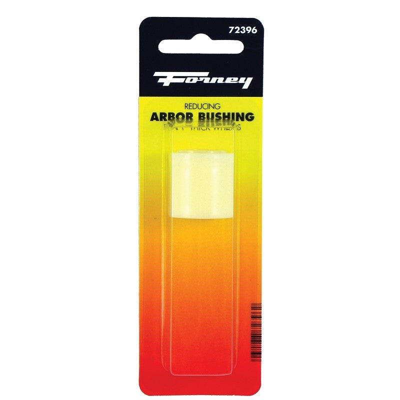Forney 72396 Series Reducing Bushing Adapter, Specifications: 1/2 in, 3/4 in Arbor, 5/8 in, Round Shape, Plastic