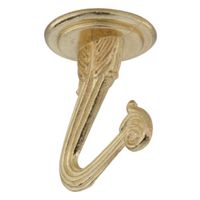 Ceiling Swag Hooks 1-1/2 Inch Brass Die Cast 2 Pack