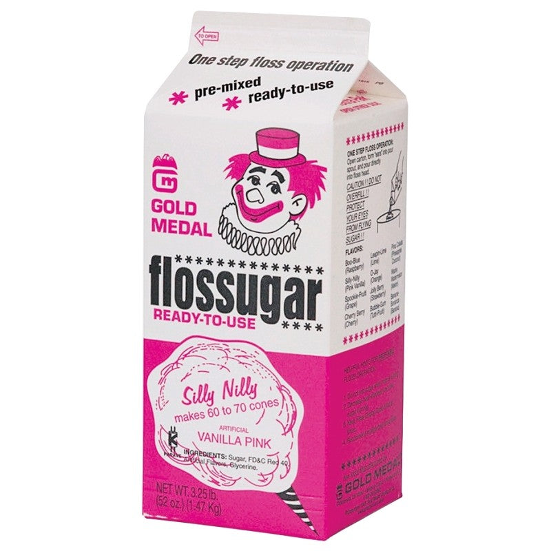 Gold Medal 3202 Cotton Candy, Silly Nilly Flavor, 3.25 lb Carton (Pack of 6)