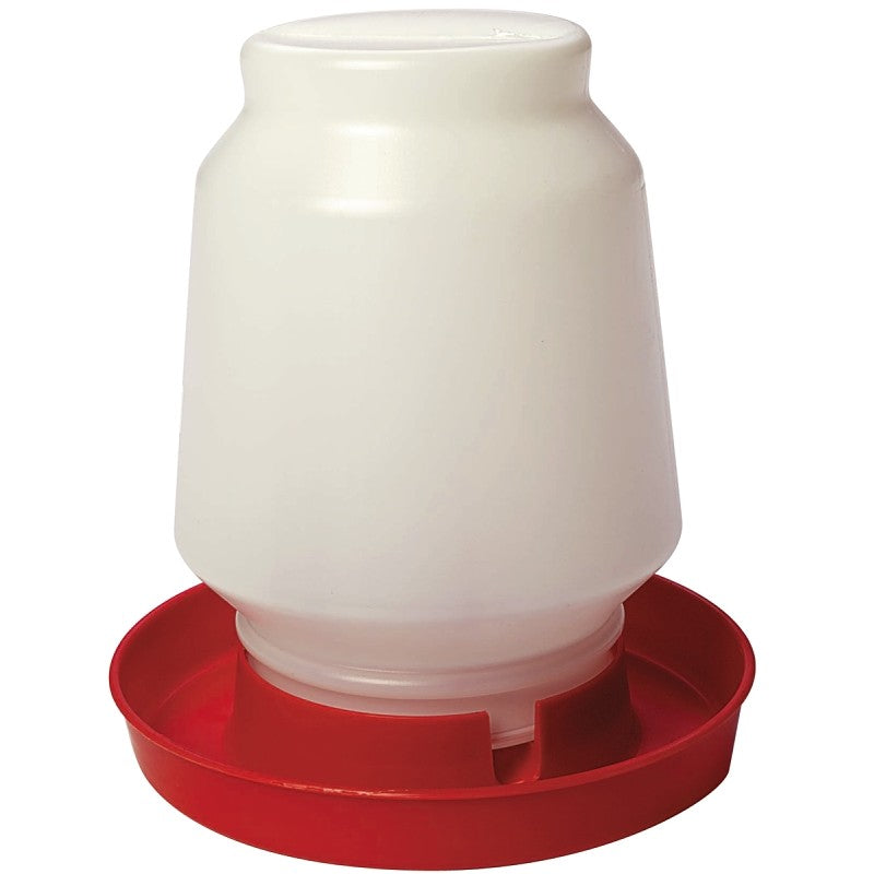 Little Giant 7506 Complete Poultry Fount, 1 gal Capacity, Plastic, Red