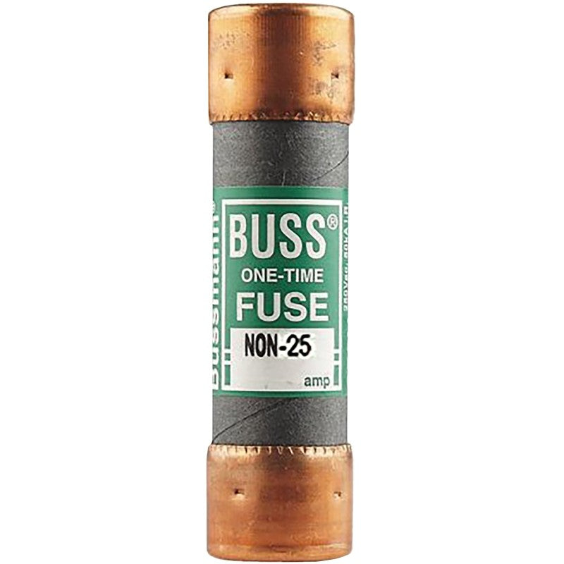 Bussmann NON-25 Fuse, 25 A, 250 VAC, 125 VDC, 50 kA Interrupt, Melamine Body, Cartridge Fuse, 10/PK (Pack of 10)