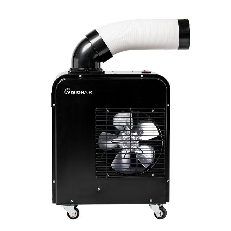 VisionAir 2VASPOT5300 Portable Spot Cooler, 7000 Btu Cooling, 1-Speed, 115 V, 15 A, Black