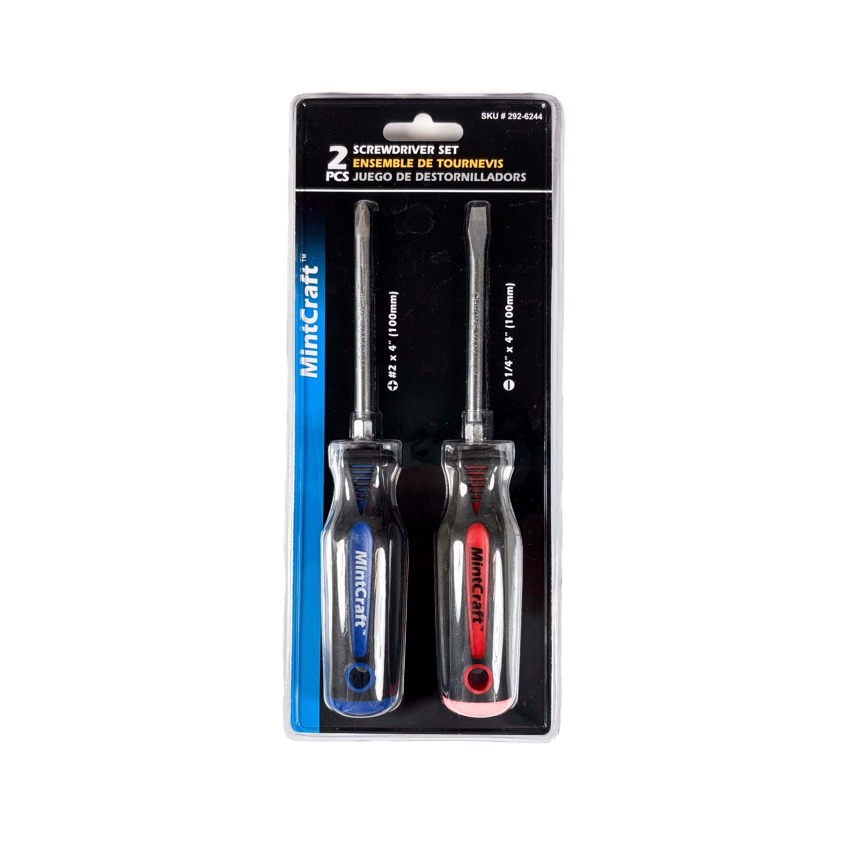 Ergonomic Screwdriver Set With Hex Drive Booster 2 Piece