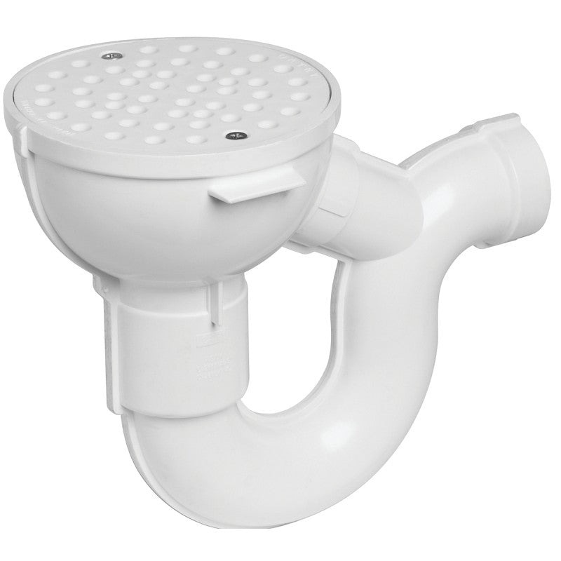 Oatey 42724 Floor Drain, 2 in, White, FIP, PVC Body