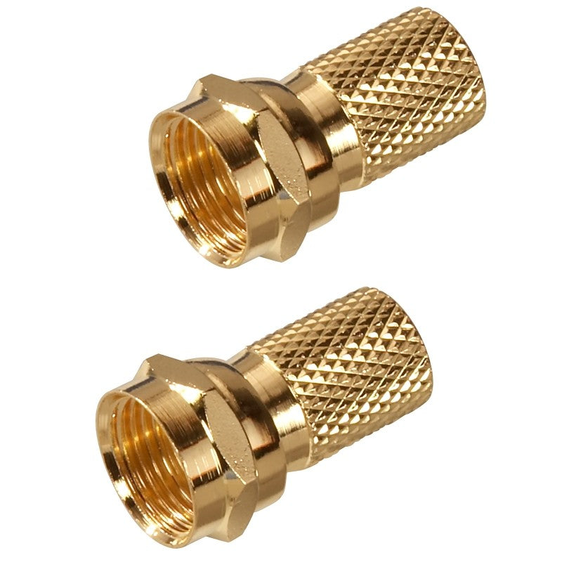 Zenith VA1002RG6TW Twist On Connector, F Connector, Gold