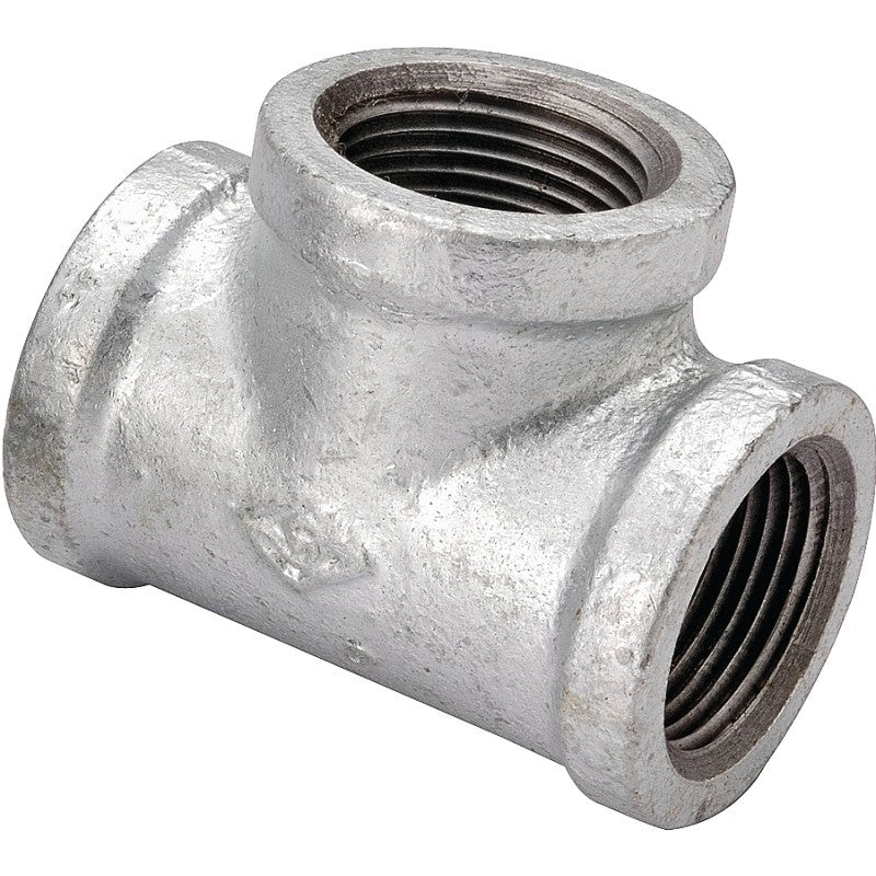 ProSource 11A-1G Pipe Tee, 1 in, FIPT, Malleable Steel, SCH 40 Schedule, 300 psi Pressure