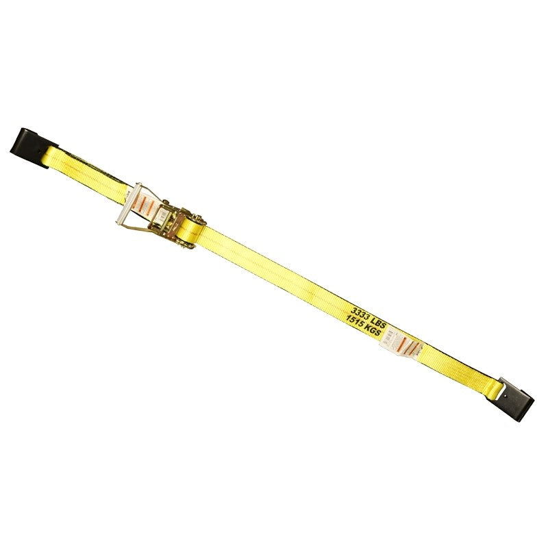 Ancra 556 Tie-Down, 2 in W, 27 ft L, Polyester, 3,333 lb Working Load, Flat End (Pack of 9)