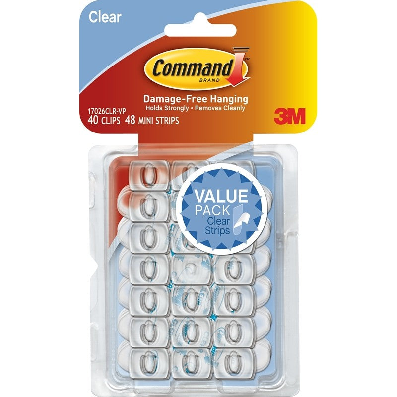 Command 17026CLR-VP Decorating Clip, Plastic