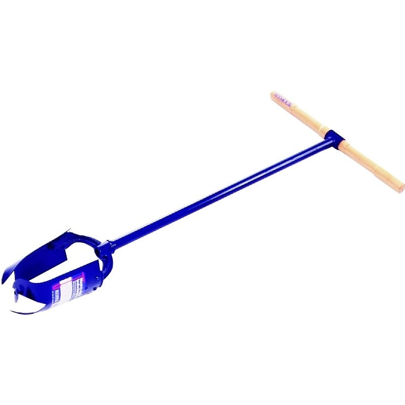 Seymour 21302 Iwan Auger, Riveted Blade, Steel Blade, Hardwood Handle, T-Shaped Handle, 49 in OAL