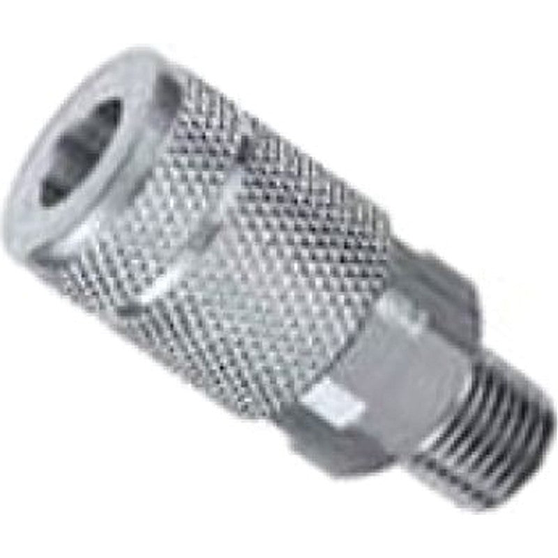 Tru-Flate 13-603 Coupler, T-Style, 1/4 in, MNPT, Steel