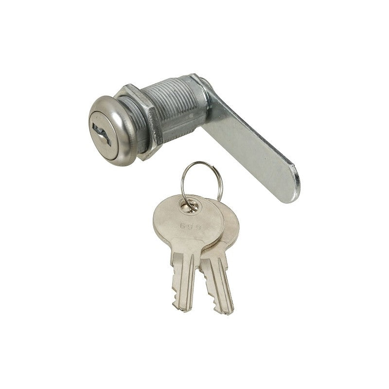 National Hardware VKA825 Series N192-484 Utility Lock, 2.33 in L x 0.62 in W x 1.39 in D Dimensions, Chrome, Keyed Lock