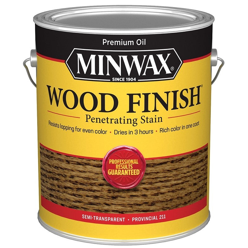 Minwax Wood Finish 710720000 Wood Stain, Provincial, Liquid, 1 gal, Can (Pack of 2)