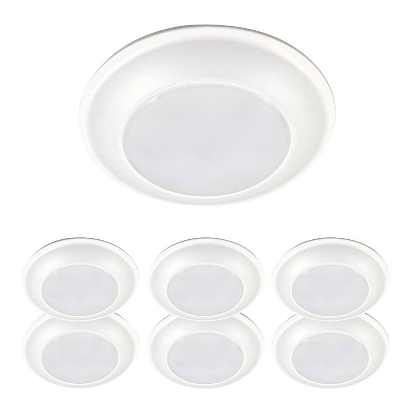 Halo HLS HLS6099301EWH-6BP Surface Light, 132 mA, 120 V, 16 W, LED Lamp, 900 Lumens, 3000 K Color Temp