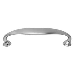 Laurey Wellington Series 12259 Rounded Foot Cabinet Pull, 1.06 in L Handle, 0.64 in H Handle, 4.33 in Projection, Zinc