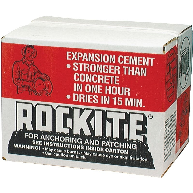 Rockite 10025 Expansion Cement, Powder, White, 25 lb Box