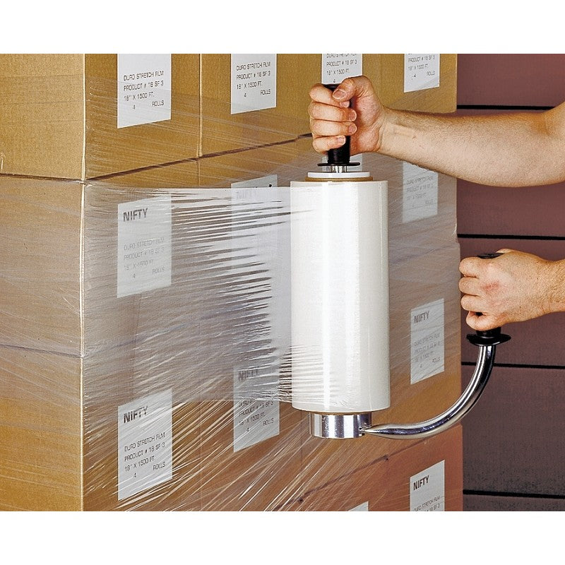 Nifty Wrapper F18SF3 Hand-Held Stretch Film, 1500 ft L, 18 in W, Clear