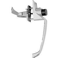 Push Button Storm Door Latch Aluminum Finish (POS)