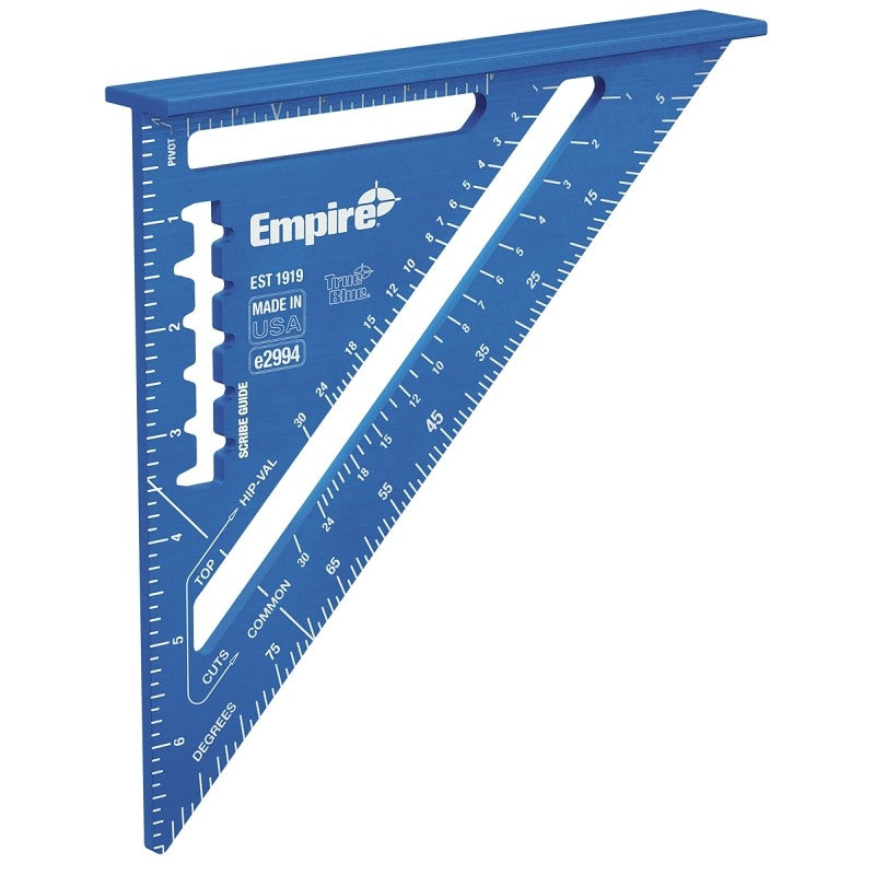 Empire SCRIBE-GUIDE Series E2994 Rafter Square, Inch Graduation, Aluminum, 7 in L, 7-1/4 in W