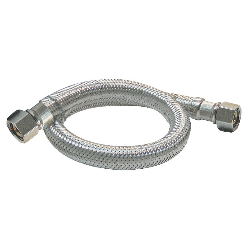 Plumb Pak EZ Series PP23809LF Sink Supply Tube, 12 in L, 3/8 in Inlet, Compression Inlet, 3/8 in Outlet