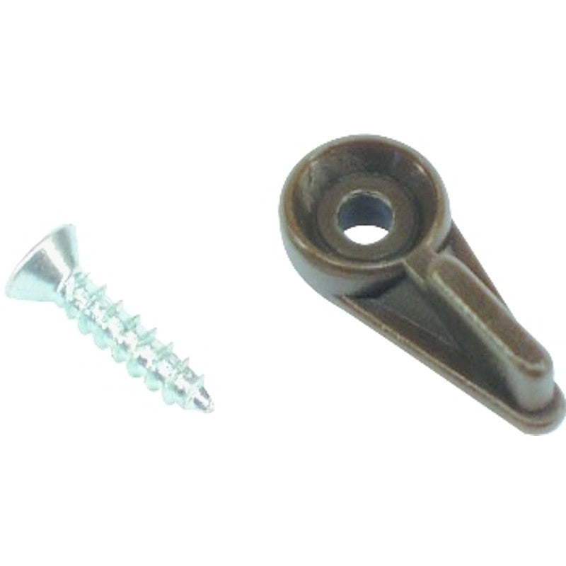 US Hardware WP-9767C Screen Clip, 3/8 in, Nylon, 8 CD, Bronze