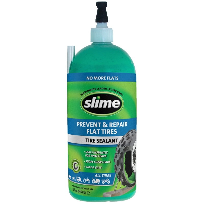 Slime 10009 Tire Sealant, 946 mL Squeeze Bottle, Liquid, Characteristic