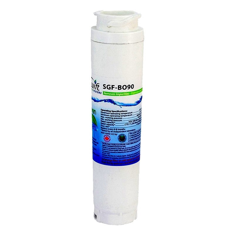 Swift Green Filters SGF-BO90 Refrigerator Water Filter, 2 in Dia, 8-1/4 in, 0.5 gpm, 0.5 um Filter