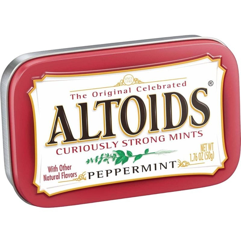 Altoids 63140 Peppermint Mint, Peppermint Flavor (Pack of 12)