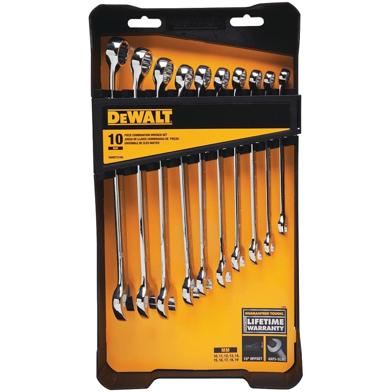 DEWALT DWMT72166 Wrench Set, 10-Piece, Specifications: Metric Measurement