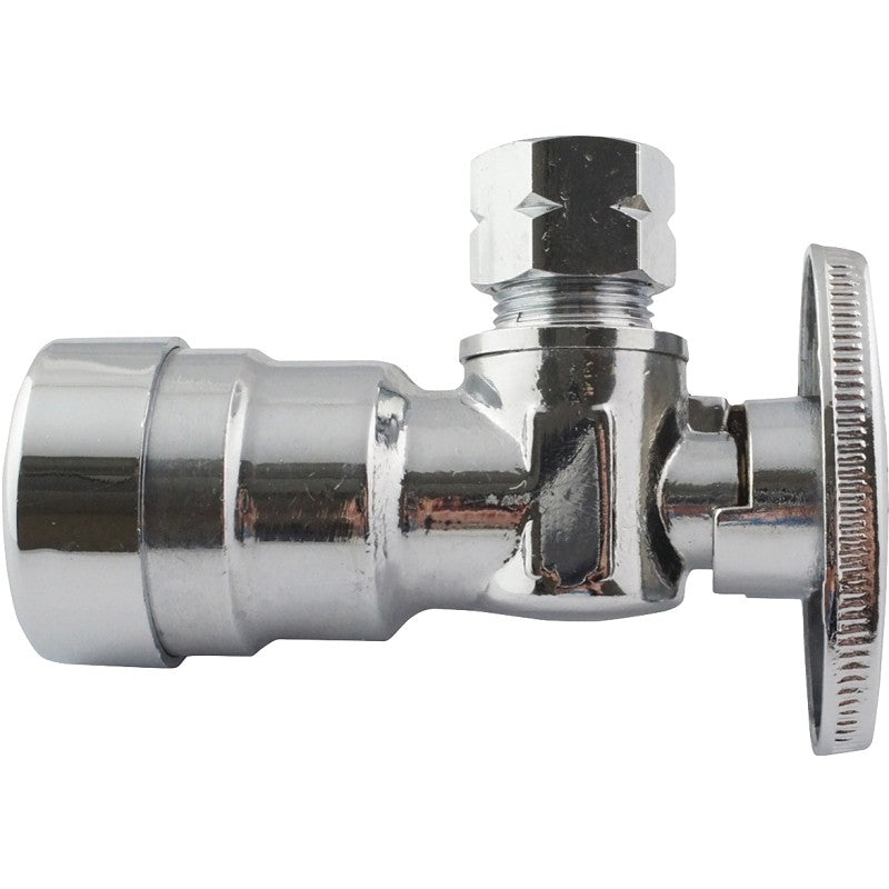 Apollo APXPV1238A Stop Valve, 1/2 x 3/8 in Connection, Push-Fit x Compression, Brass Body
