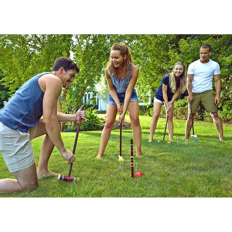 Franklin Sports 50211 Family Croquet Set, Wood Mallet