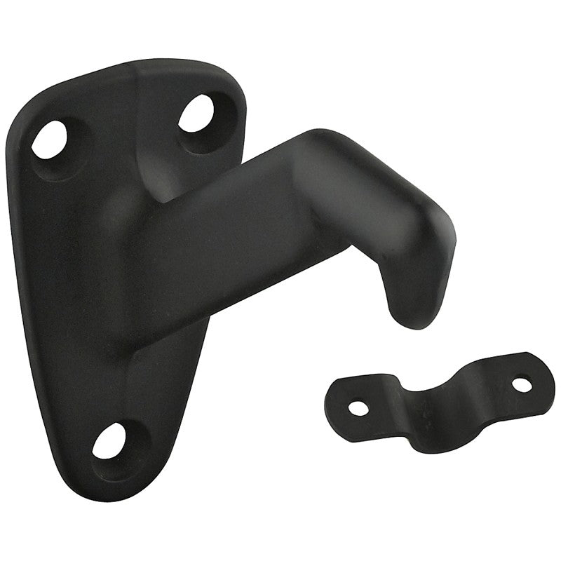 National Hardware N330-738 Handrail Bracket with Strap, 250 lb, Die-Cast Zinc, Oil-Rubbed Bronze, 1/PK