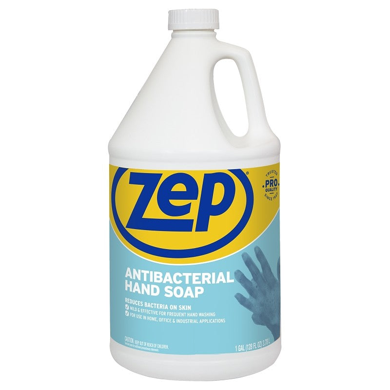 Zep R46124 Antibacterial Hand Soap, Viscous Liquid, Clean, 128 oz Bottle (Pack of 4)