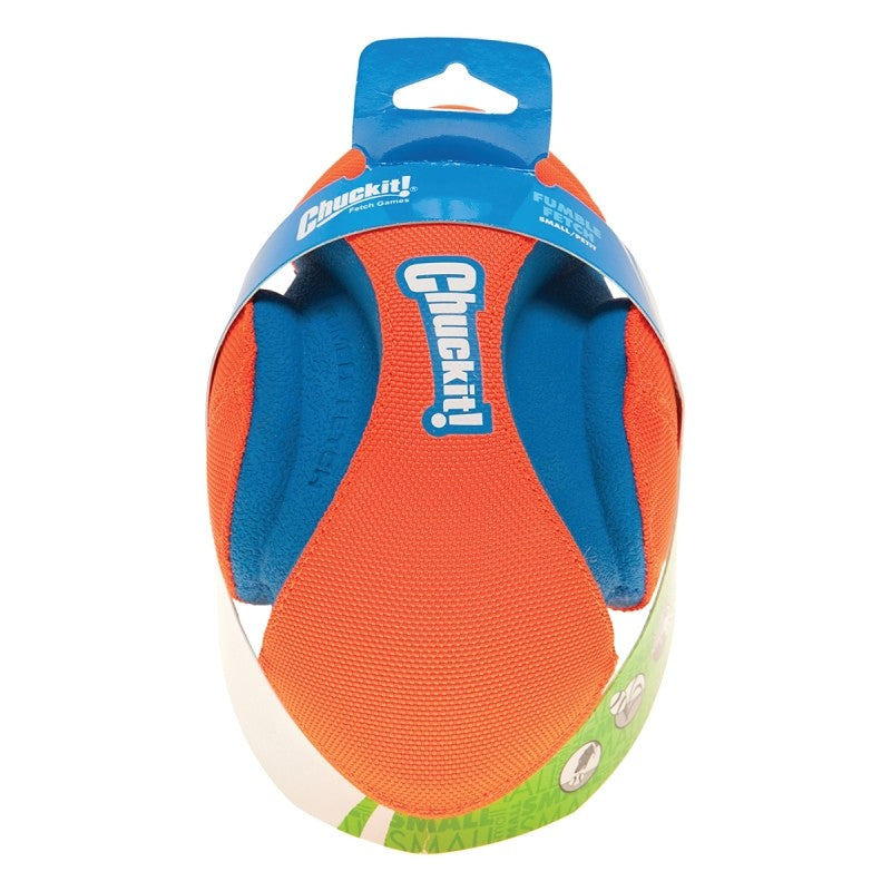 Chuckit! 253101 Dog Toy, Football, EVA/Polyester/Rubber, Blue/Orange