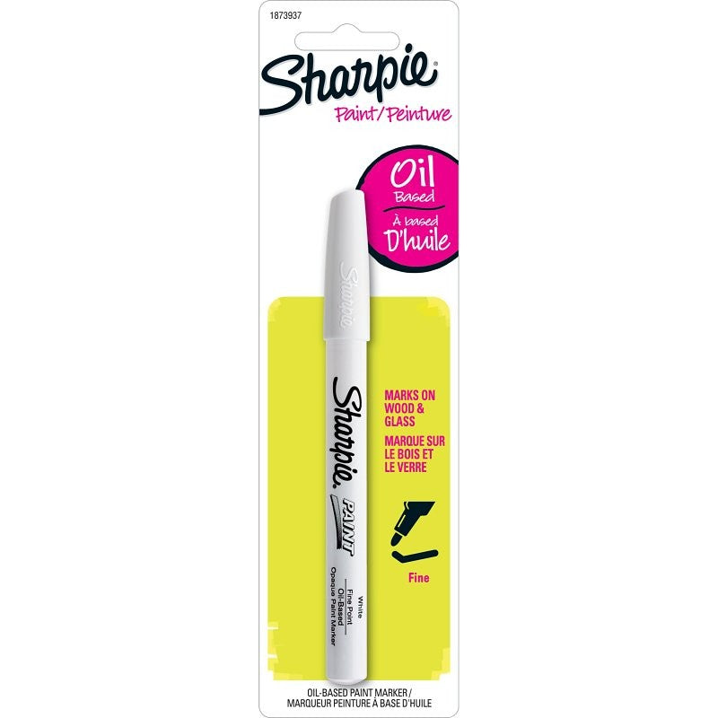 Sharpie 1873937 Paint Marker, White Barrel, Fine Lead/Tip