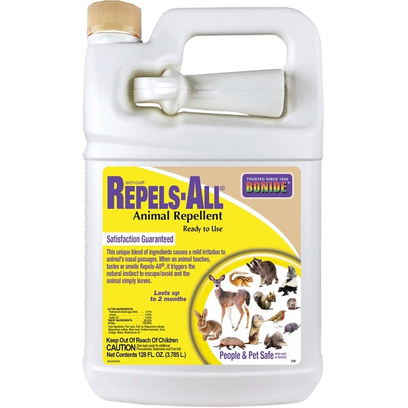 Bonide Repels All 239 Animal Repellent Bottle, Ready-to-Use, Tan
