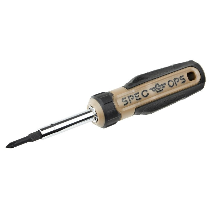 Spec Ops SPEC-S6IN1 6-in-1 Multi-Bit Screwdriver, 3/16 in, 1/4 in, 1/4 in, 5/16 in, PH1, PH2 Drive