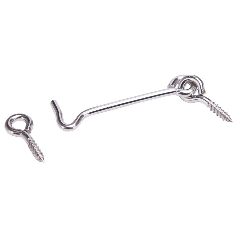 ProSource LR-409S-PS Gate Hook and Eye, 5/32 in Dia Wire, Stainless Steel