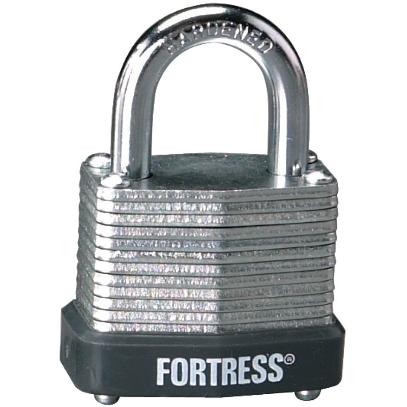 Master Lock 1807D Padlock, Keyed Different Key, 3/16 in Dia Shackle, 5/8 in H Shackle, Steel Shackle, Steel Body