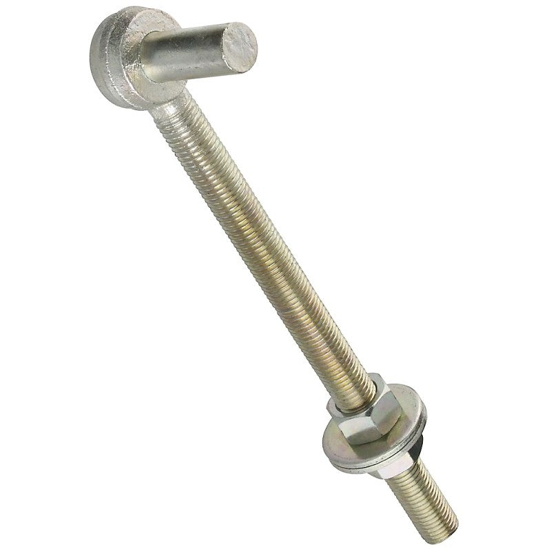 National Hardware N130-708 Bolt Hook, 7/8-9 Thread, 11-1/2 in L Thread, 13.48 in L, Steel, Zinc, 240 lb Working Load
