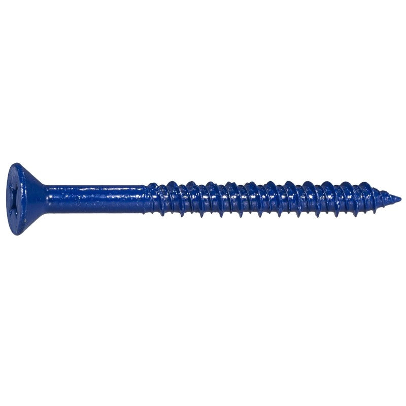 Midwest Fastener 10543 Masonry Screw, 1/4 in Dia, 2-3/4 in L, Steel, 1/PK
