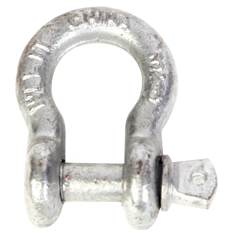 Baron 193LR-3/4 Anchor Shackle, 3/4 in Trade, 4-3/4 ton Working Load, Steel, Galvanized